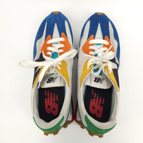 New Balance 327 Shoes Mens Size 9 Blue White Black Athletic Running - Picture 5 of 9